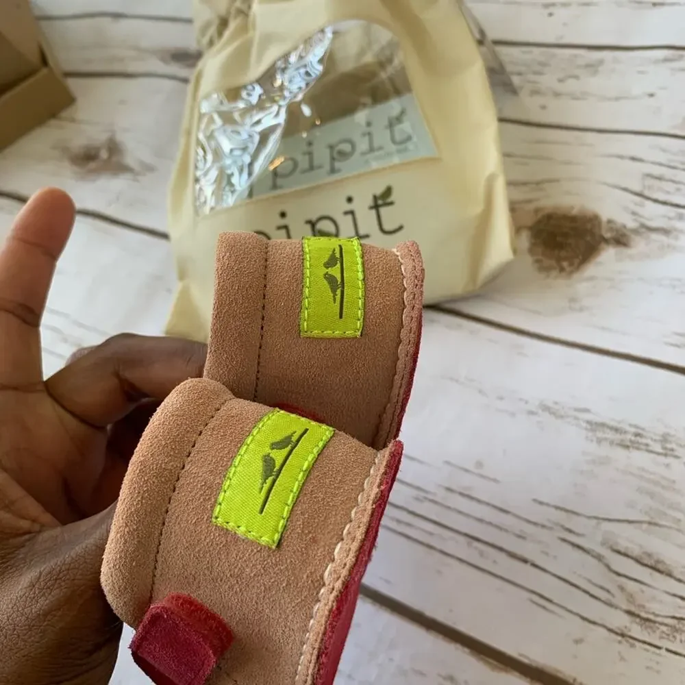 Pipit Flower soft suede shoes